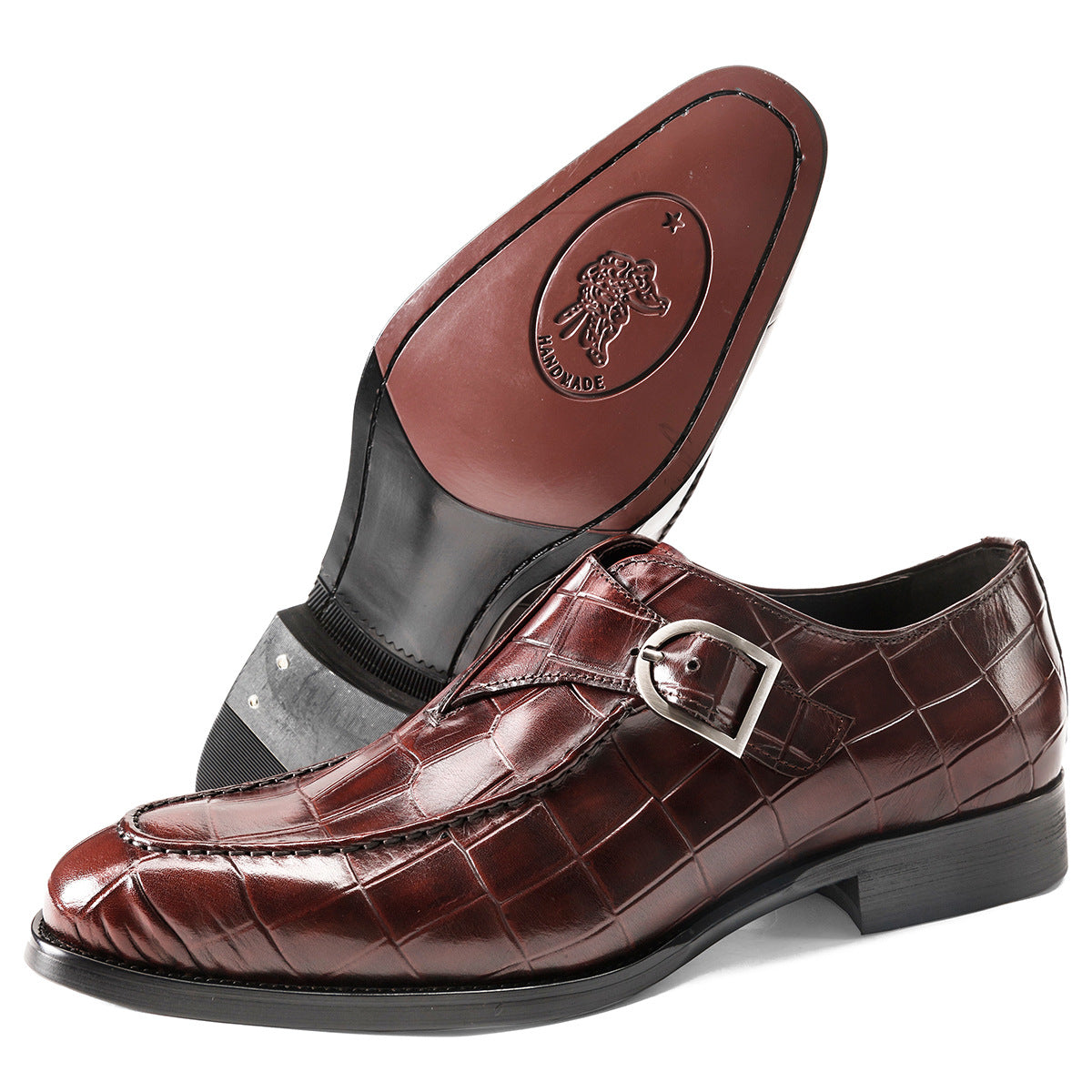 Men Classic Glossy Leather Oxford Shoes-RAIIFY