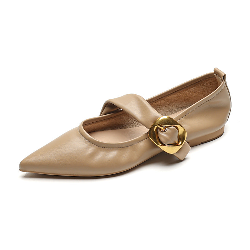 Women Stylish Soft Pointed Toe Flats-RAIIFY