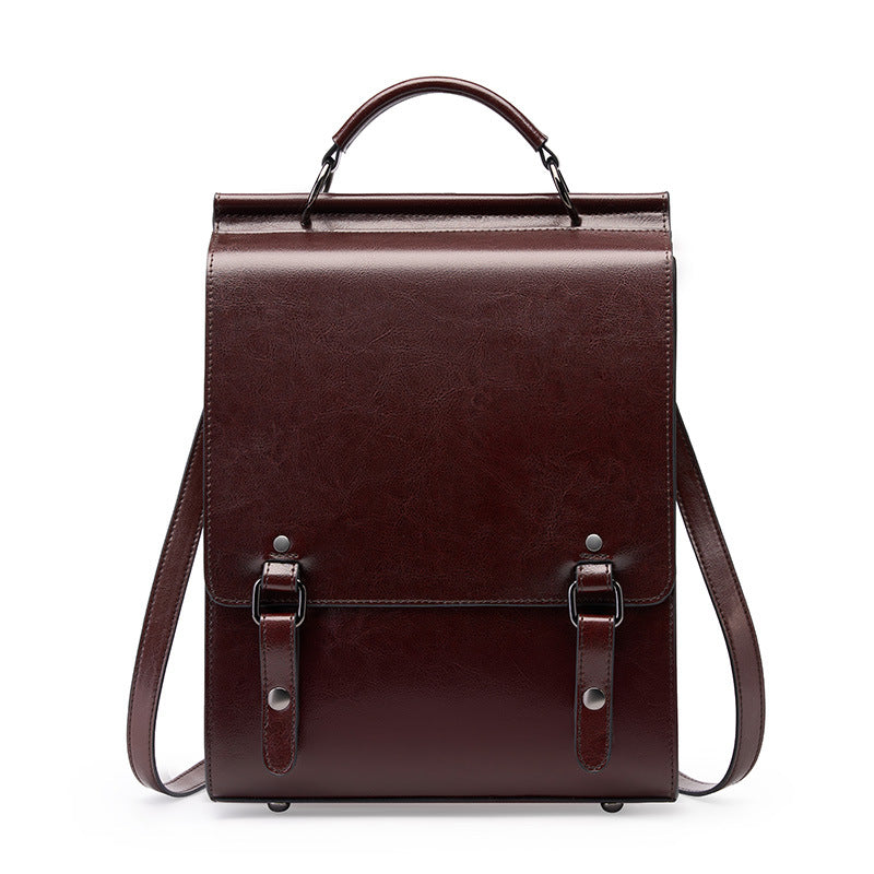 Women Vintage Cowhide Minimalist Backpack-RAIIFY