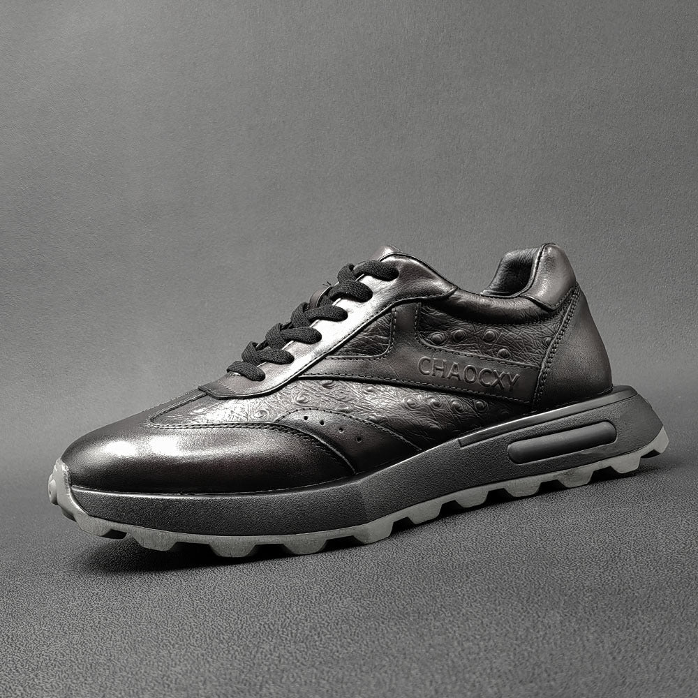 Men Retro Patchwork leather Casual Shoes-RAIIFY