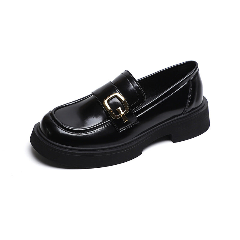 Women Retro Lug Sole Comfort Loafers-RAIIFY