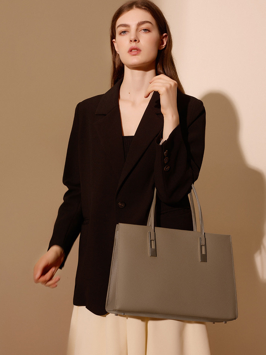 Women Minimalist Fashion Leather Tote Bag-RAIIFY