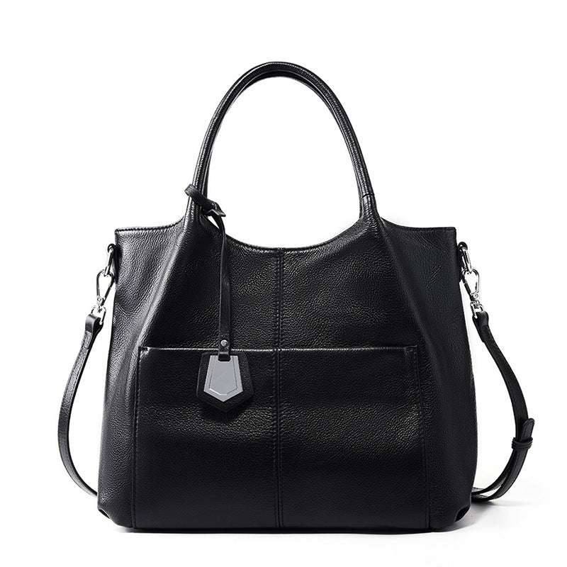 Women Casual Fashion Soft Cowhide Leather Shoulder Bag-RAIIFY