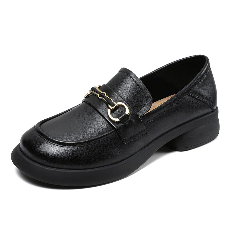 Women Retro Casual Soft Leather Loafers-RAIIFY