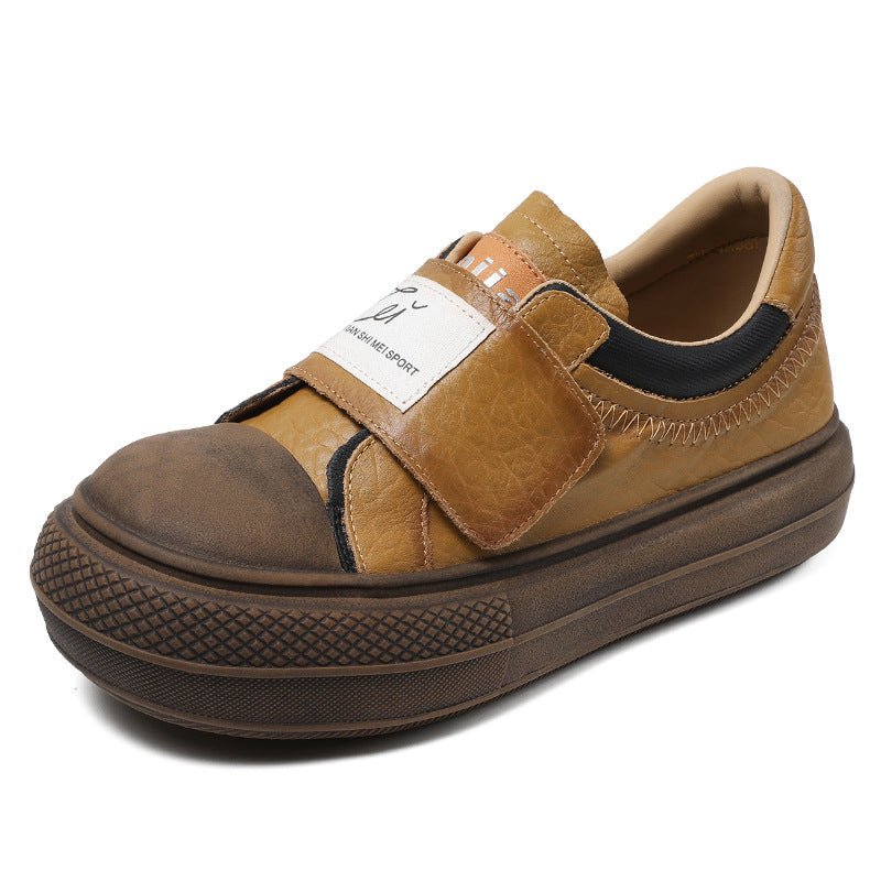 Women Minimalist Comfort Leather Casual Shoes-RAIIFY