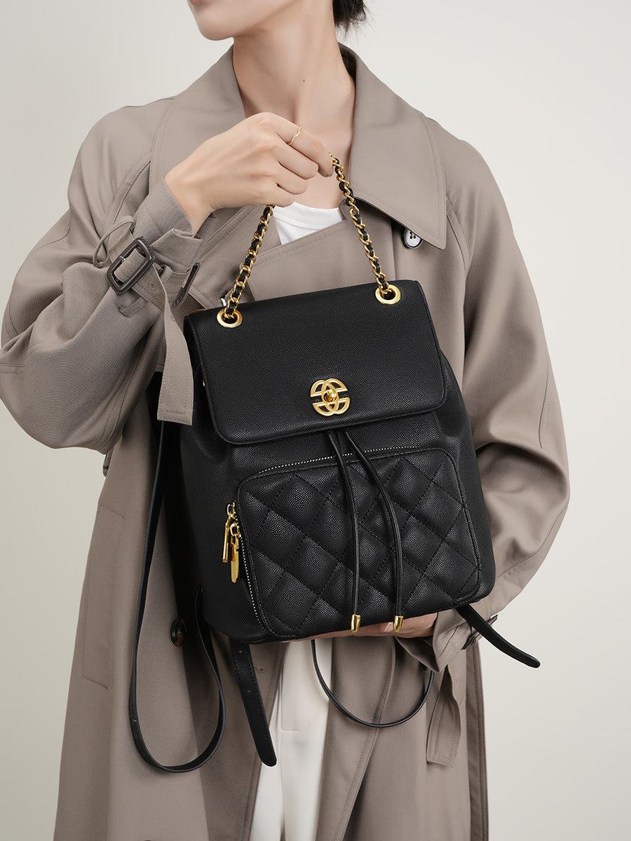 Women Stylish Fashion Casual Leather Backpack-RAIIFY