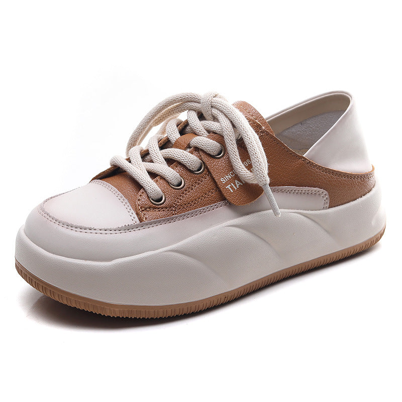 Women Fashion Soft Leather Casual Shoes-RAIIFY