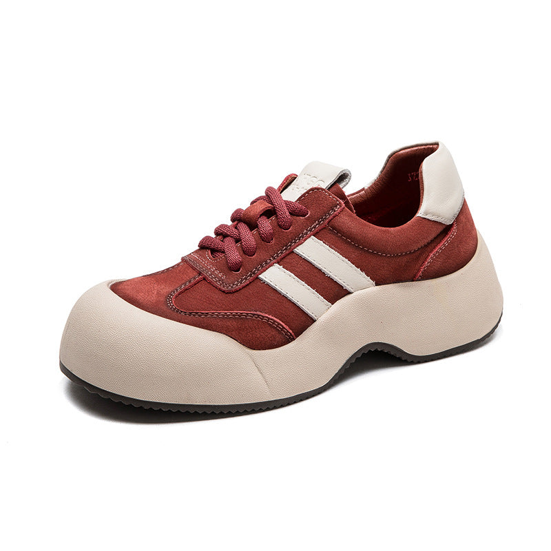 Women Minimalist Fashion Leather Sport Casual Shoes-RAIIFY