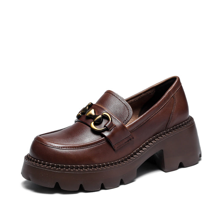 high wedge loafers