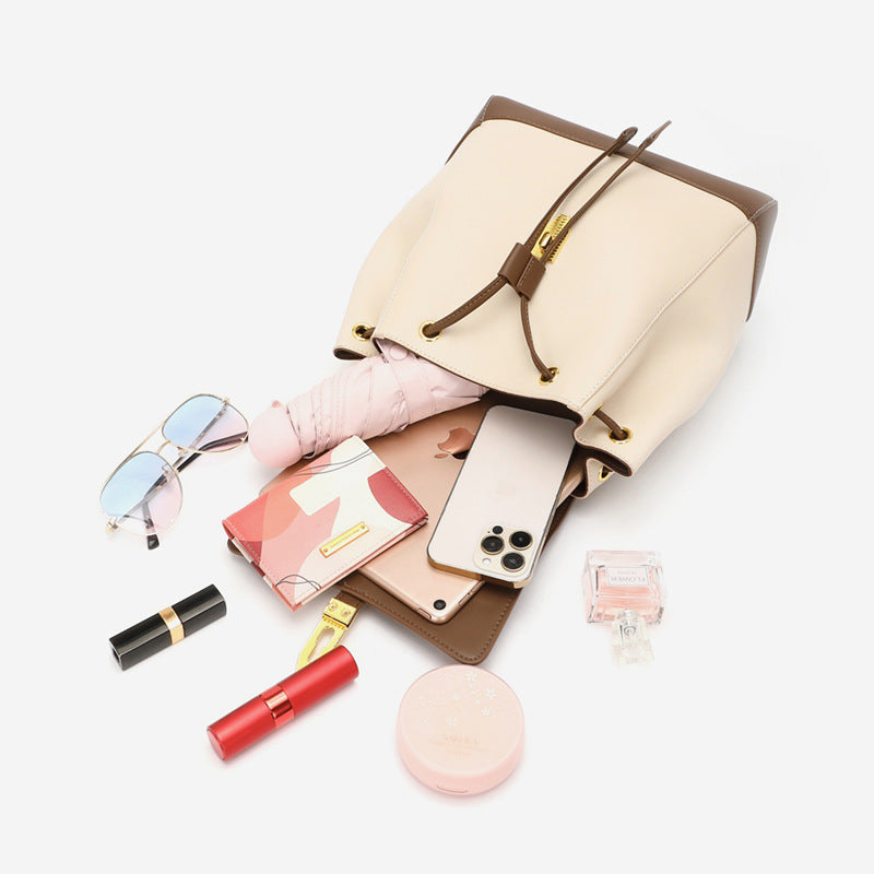 Women Classic Fashion Cowhide Casual Backpack-RAIIFY