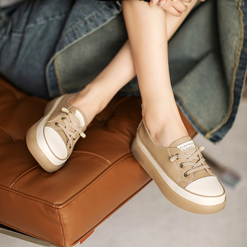 Women Fashion Leather Minimalist Casual Shoes-RAIIFY