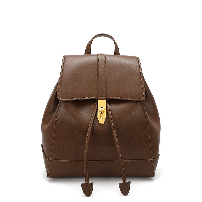 Women Classic Fashion Cowhide Casual Backpack-RAIIFY