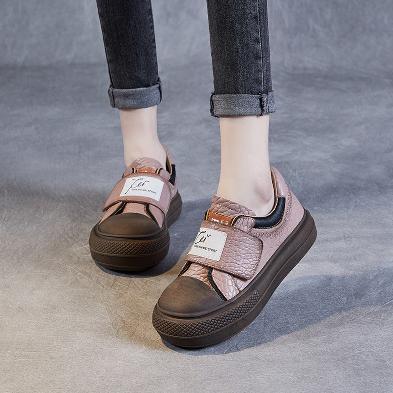 Women Minimalist Comfort Leather Casual Shoes-RAIIFY