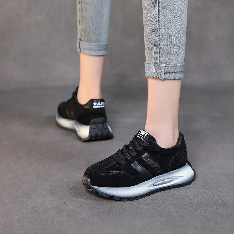 Women Casual Fashion Leather Sneakers-RAIIFY