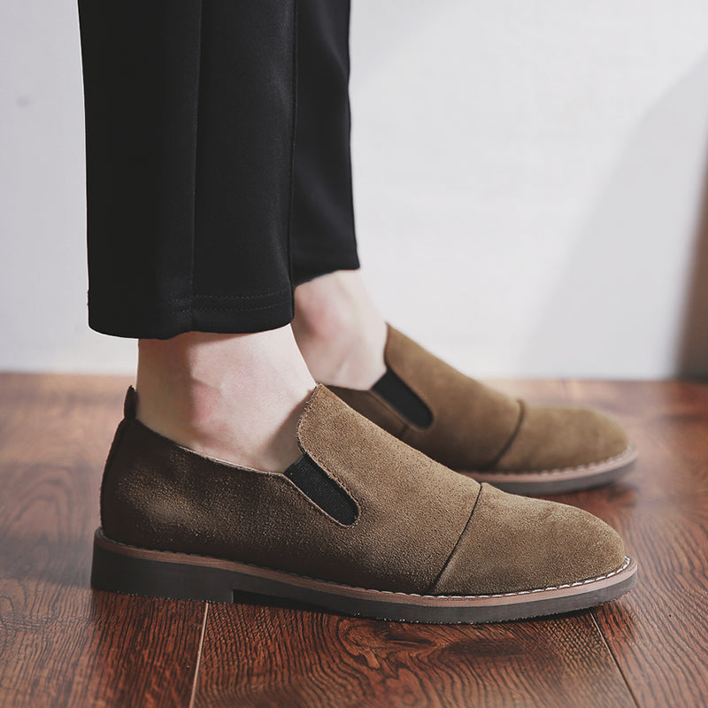 Men Summer Autumn Retro Leather Flats Loafers-RAIIFY
