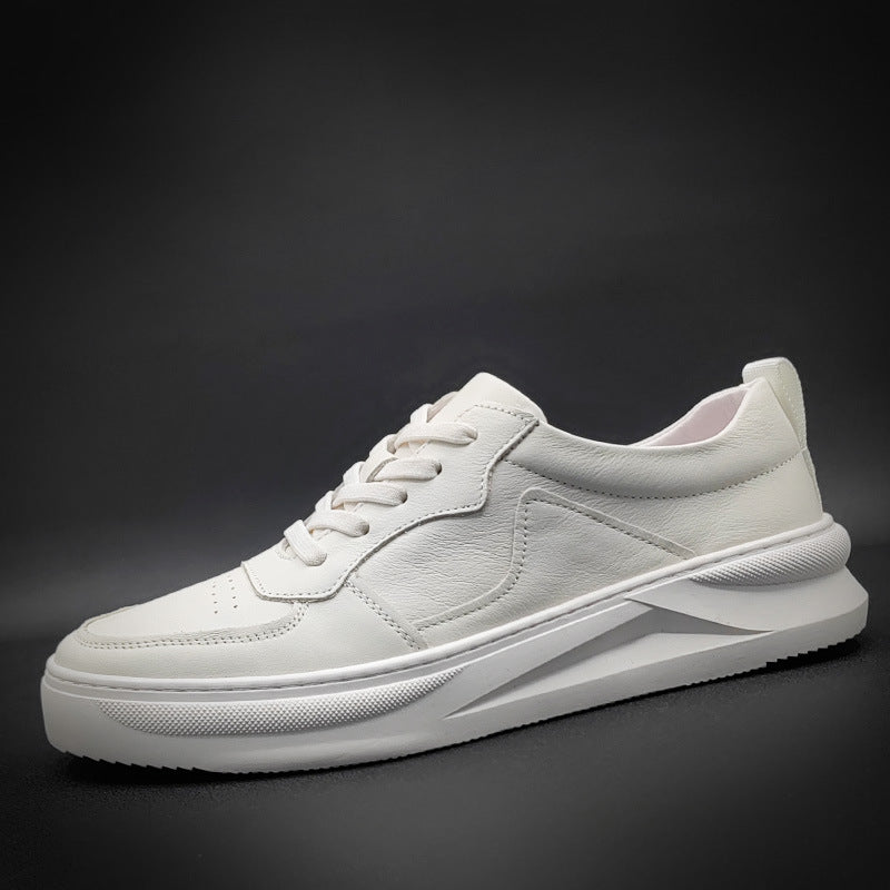 Men New Trend Fashion Leather Casual White Sneakers-RAIIFY