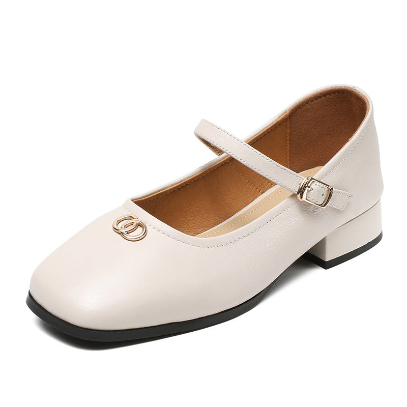 Women Handmade Leather Minimalist Casual Shoes-RAIIFY