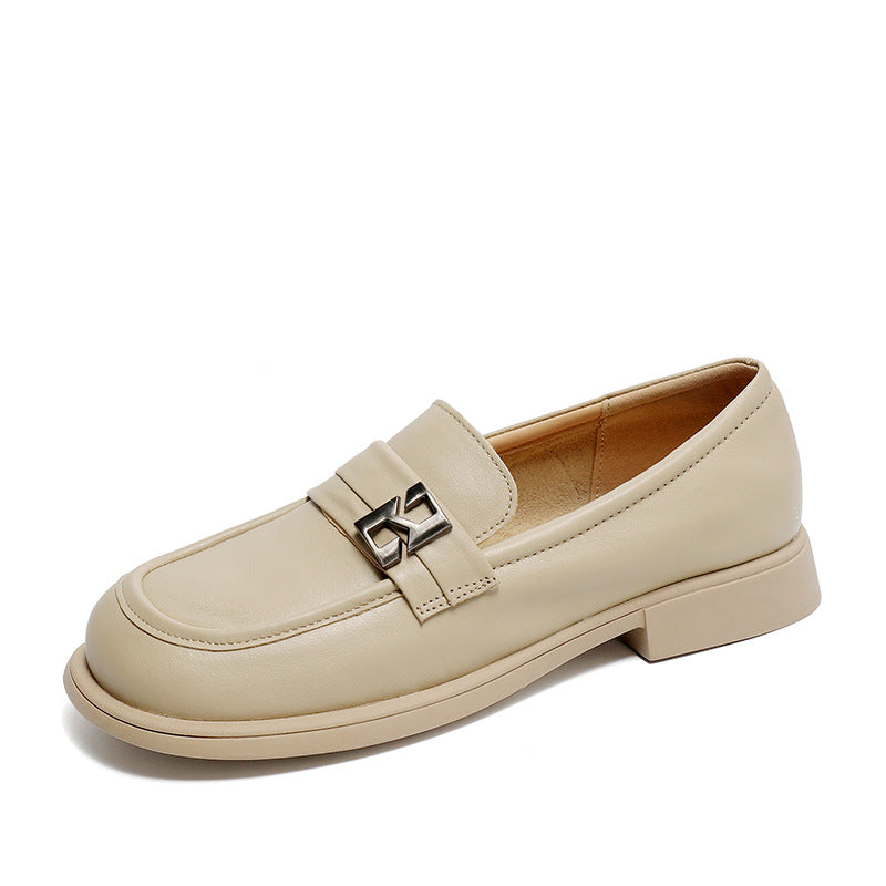 Women Minimalist Casual Leather Stylish JK Loafers-RAIIFY