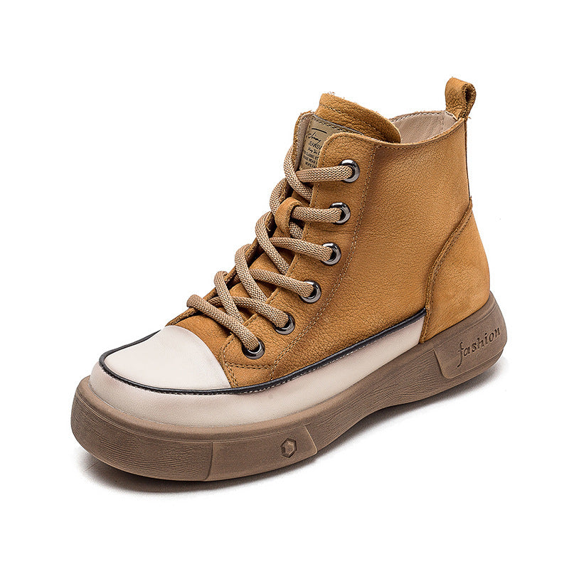 Women Casual Leather Minimalist Fashion Boots-RAIIFY