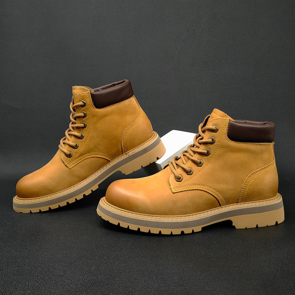 Men Stylish Leather Casual Work Boots-RAIIFY
