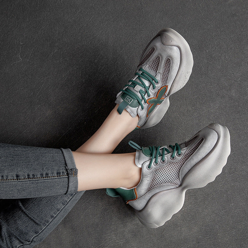 Women Retro Breathable Casual Platform Sneakers-RAIIFY