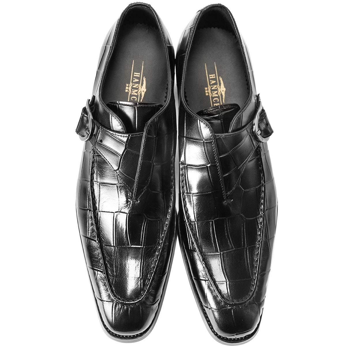 Men Classic Glossy Leather Oxford Shoes-RAIIFY