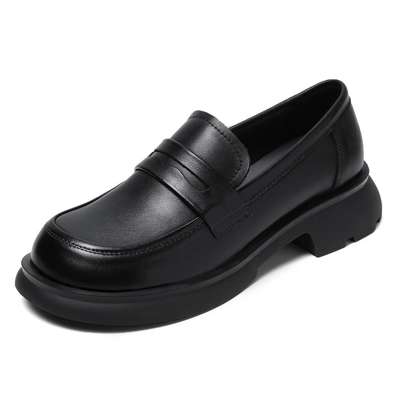 Women Minimalist Retro Casual Soft Leather Loafers-RAIIFY