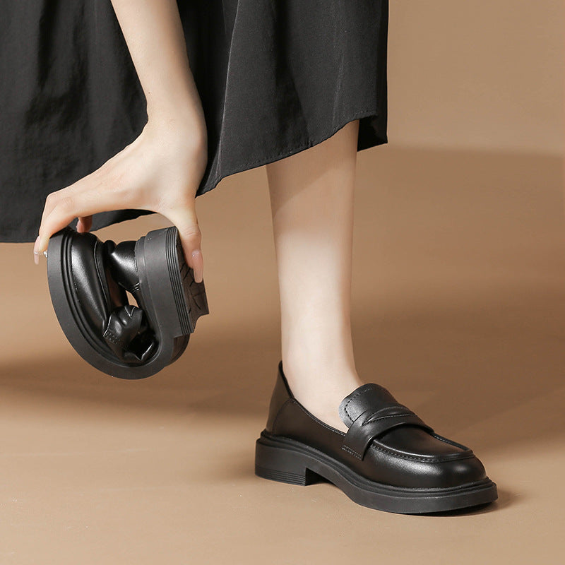 Women Casual Minimalist Solid Soft Loafers-RAIIFY