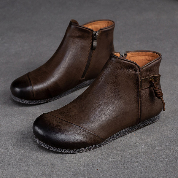 completely flat ankle boots