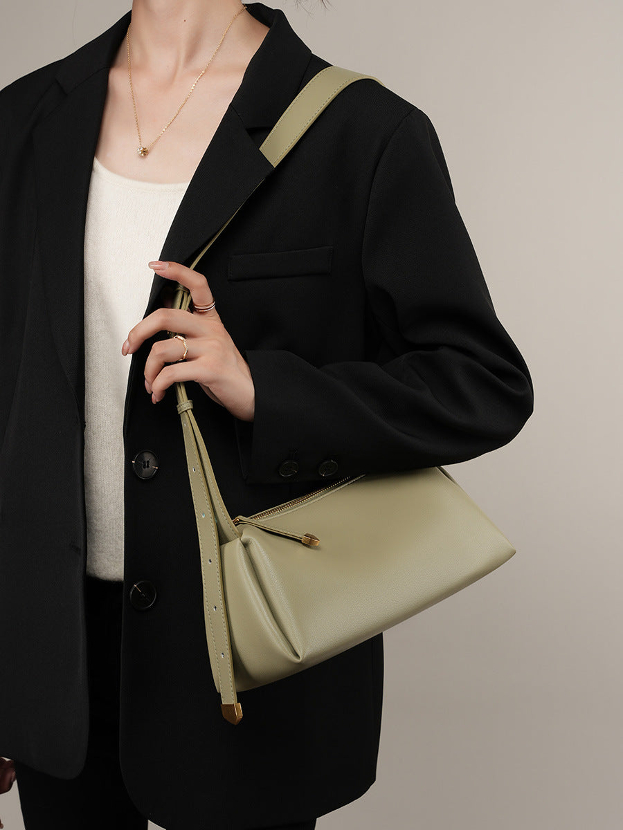Women Casual Minimalist Soft Cowhide Shoulder Bag-RAIIFY