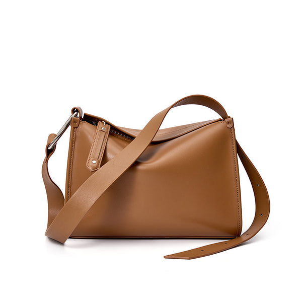 Fashionable Large Capacity Soft Leather Crossbody Bag