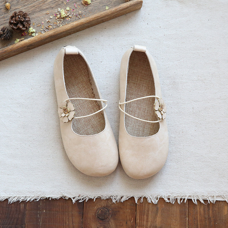 Women Handmade Casual Comfort Flats-RAIIFY