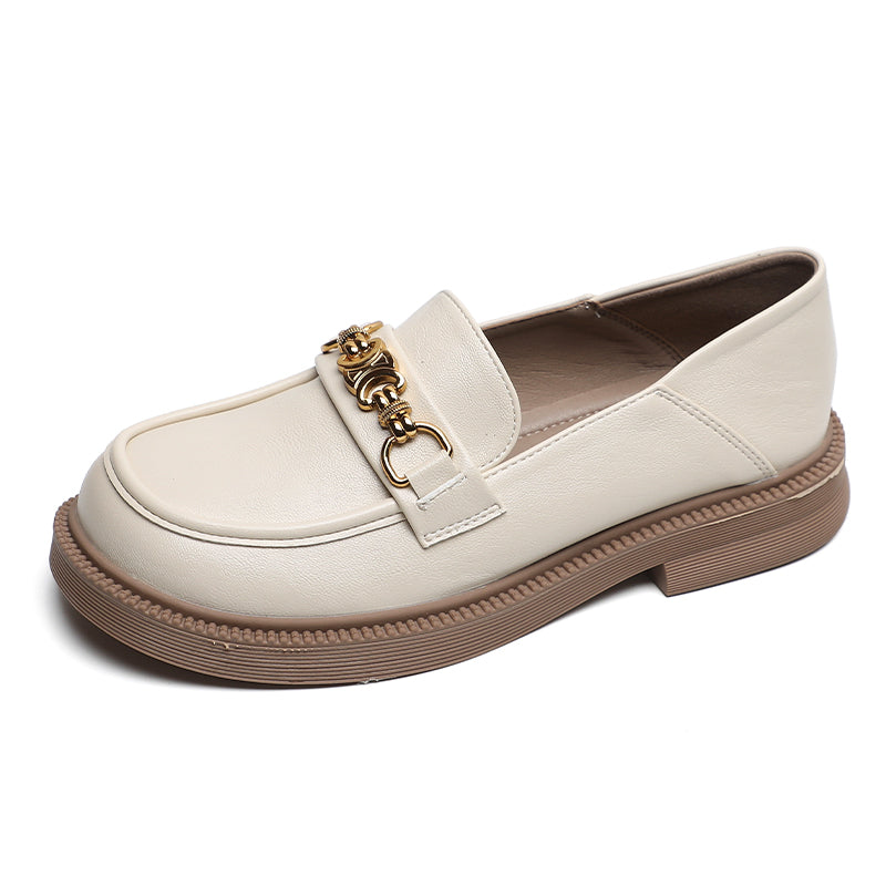 Women Retro Casual Soft Microfiber Leather Loafers-RAIIFY