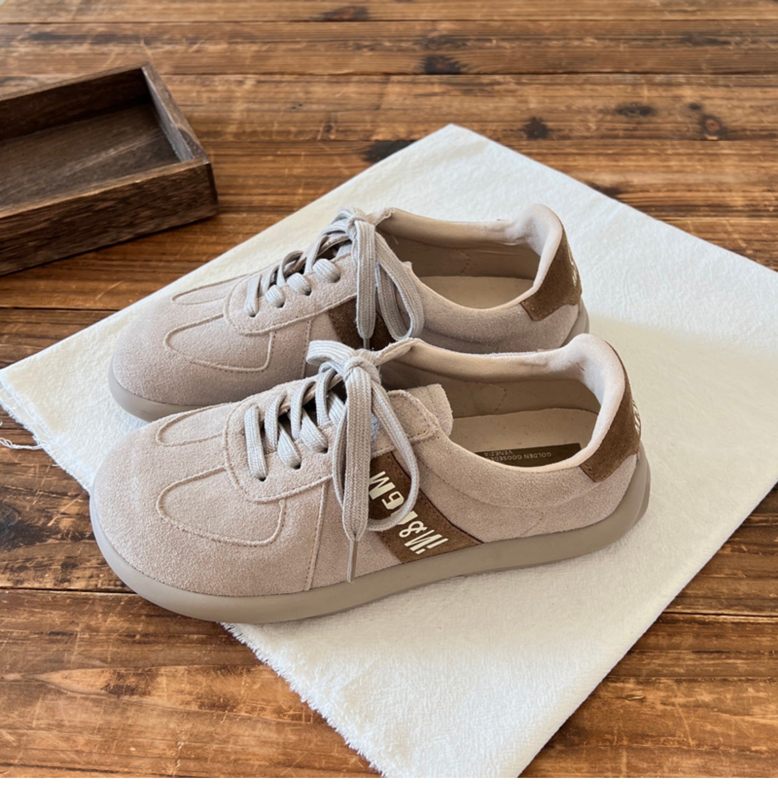 Women Retro Leather Soft Flat Casual Training Shoes-RAIIFY