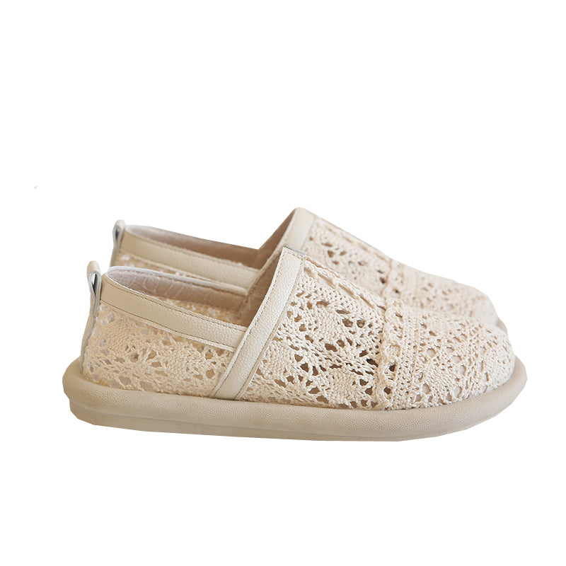 Women Summer Hollow Cotton Linen Casual Shoes-RAIIFY