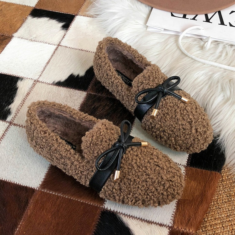 Women Winter Soft Furred Casual Shoes-RAIIFY