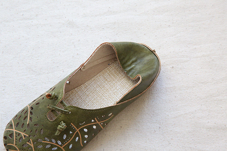 Women Hollow Soft Breathable Flats Casual Shoes-RAIIFY