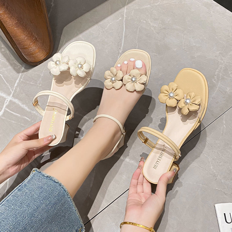 Women Fashion Chunky Heel Casual Summer Sandals-RAIIFY